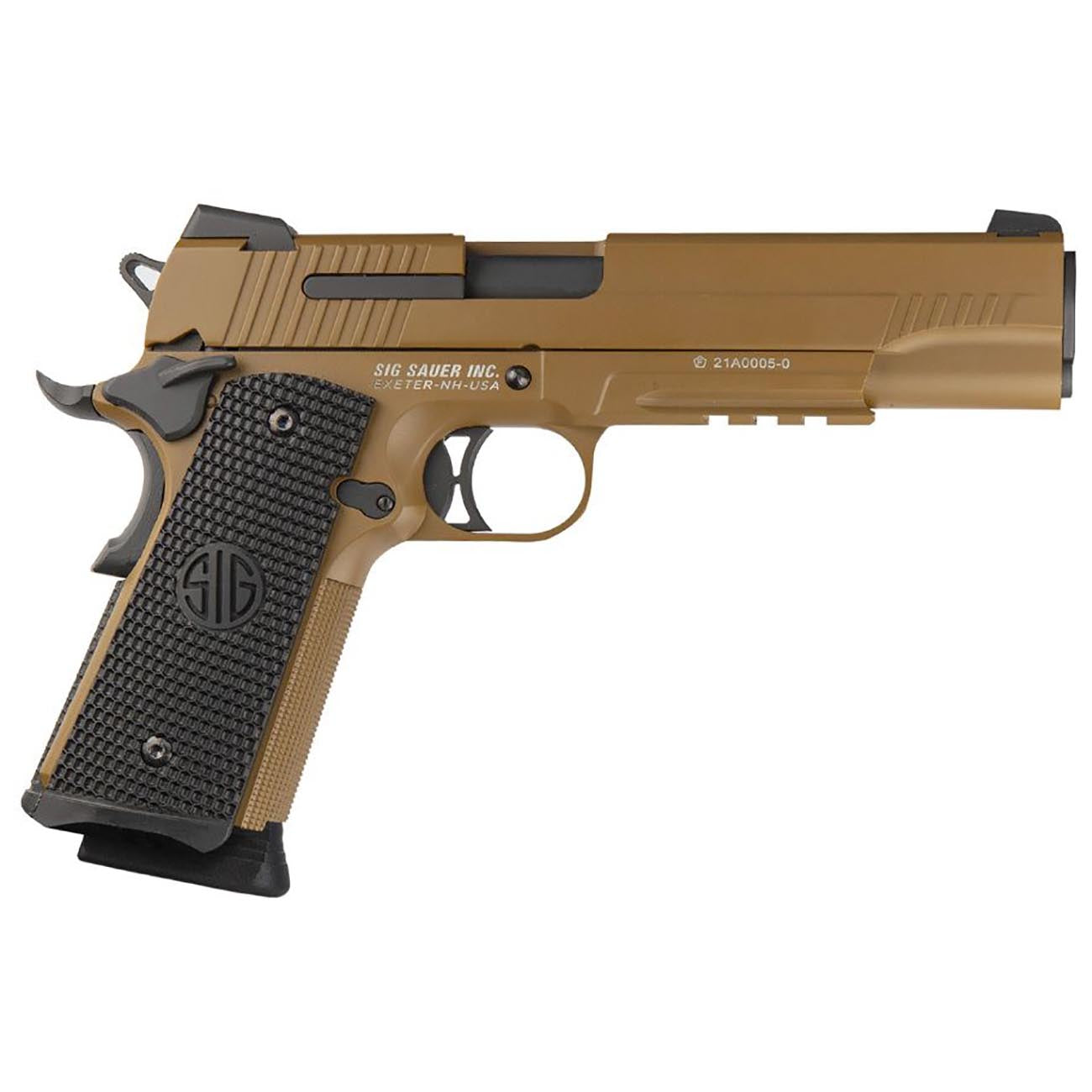 Sig Sauer 1911 Emperor Scorpion CO2-Powered 4.5mm Steel BB Caliber Semi-Auto Air Pistol with 17rd BB Mag - CO2 Cartridges Not Included