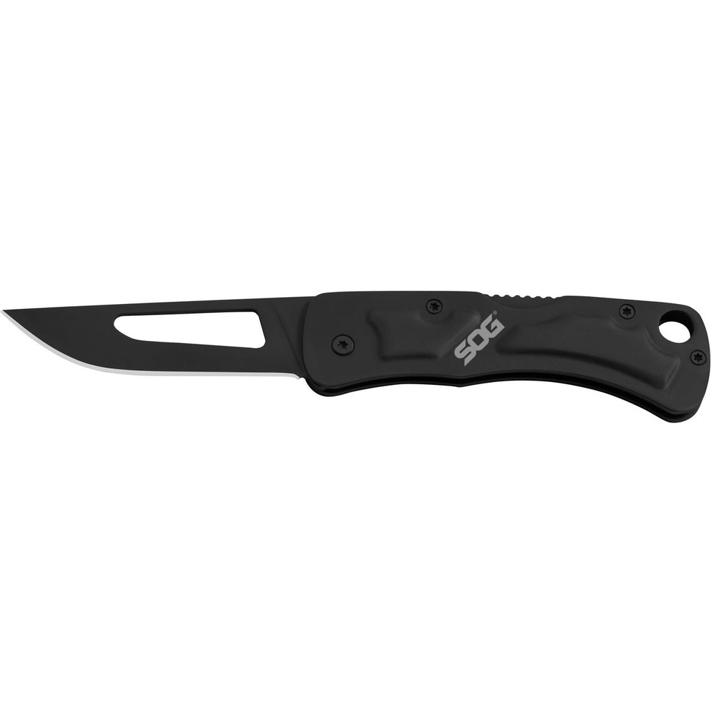 SOG Folding Knife Small Knife – Centi II EDC Pocket Knife for Men Women w/ 2.1 Inch Small Blades EDC Keychain Set, Black