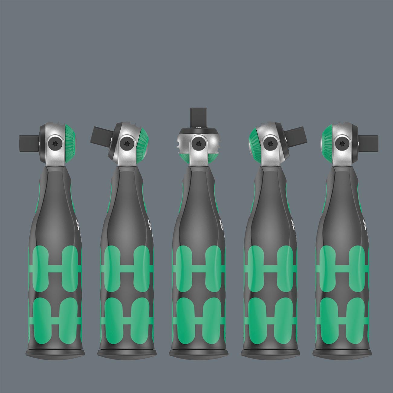 Wera 05004282001 8009 Zyklop Pocket Set Imperial 1, Ratchet Set, 13 Pieces, Black Green