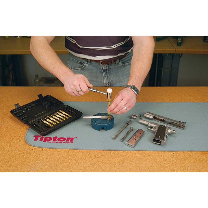 Wheeler Hammer and Punch Set with Punches, Brass/Polymer Hammer, Storage Case for Gunsmithing, Firearm Maintenance - 951900