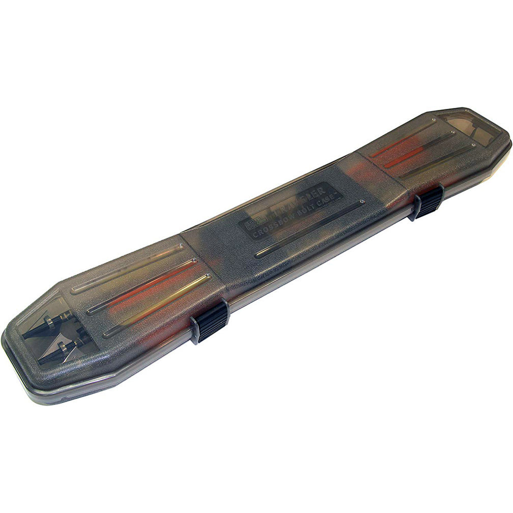 MTM BTBC-41 Traveler Crossbow Bolt Case, Holds 6 bolts up to 24.25", USA Made, Clear Smoke