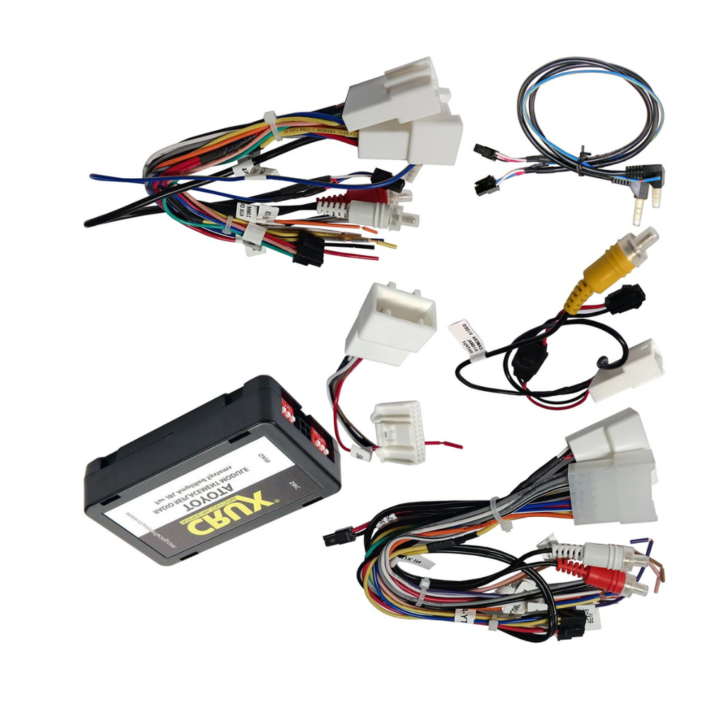 Crux SWRTY‑61J Radio Replacement w/ SWC & JBL Amp Retention – Steering Wheel Control & JBL Amplifier Retention Interface for Select Toyota/Lexus 2003‑2019 Vehicles