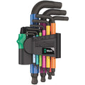Wera 5133164001 950/9 Hex-Plus Multicolour 2 L-key set, metric, BlackLaser, 9 pieces