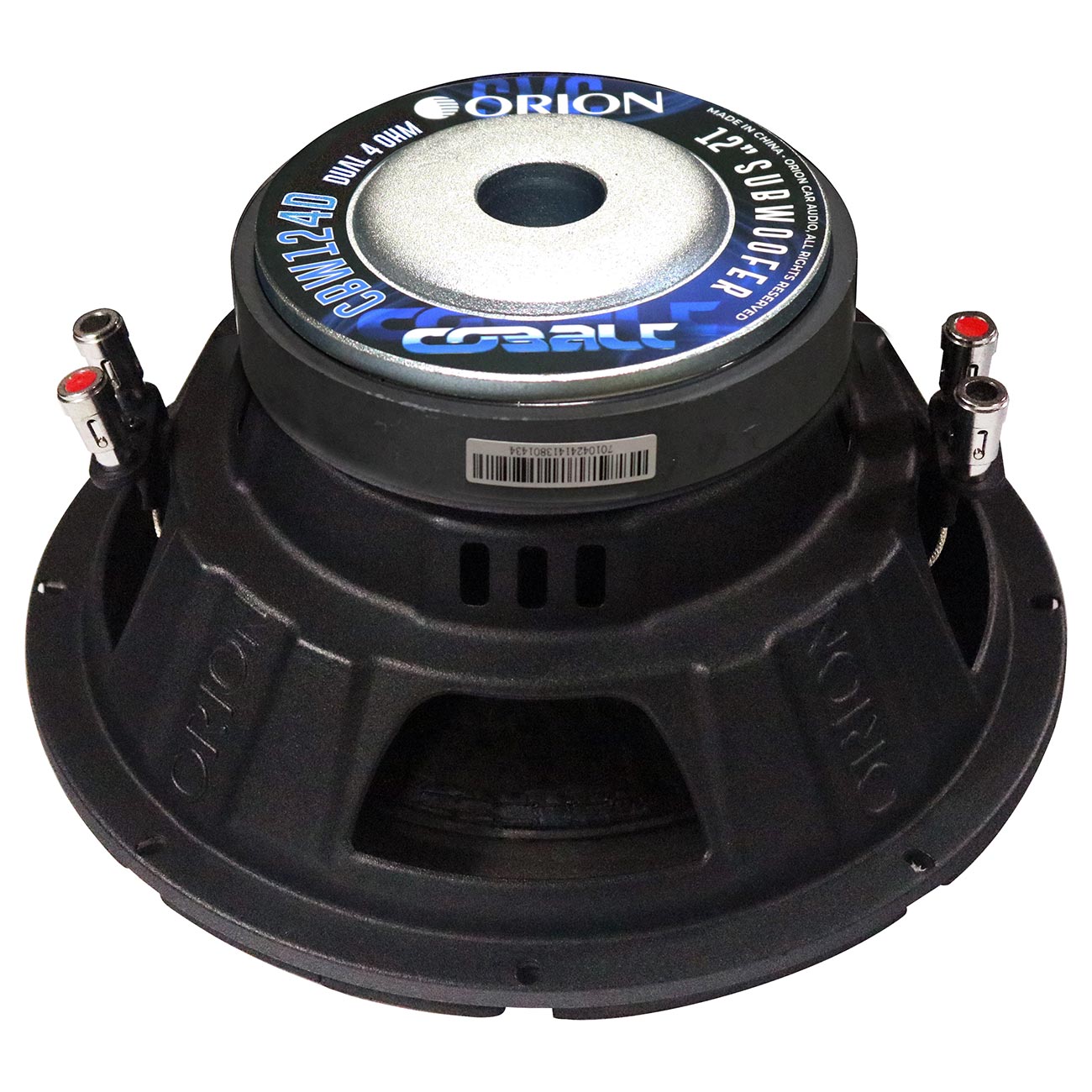 ORION CBW124D Cobalt Series 12” Car Subwoofer, 1600W Max Power, 400W RMS, Dual 4 Ohm, 2” OFC Voice Coil, UV Coated Cone, Foam Surround – Reliable Subwoofer for Car Audio Systems & Sub Boxes