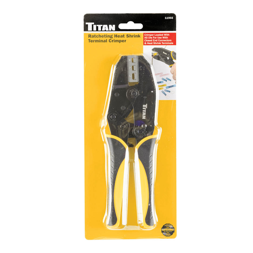 Titan 11955 Ratcheting Heat Shrink Terminal Crimper