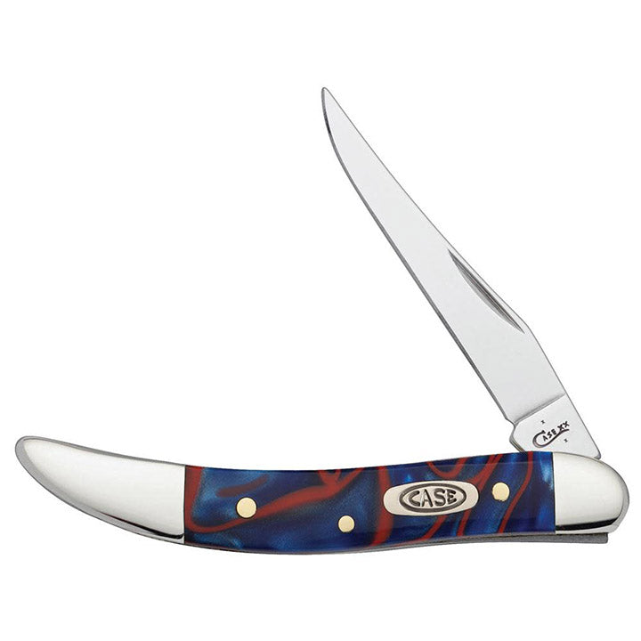 Case WR XX Pocket Knife Patriot Kirinite Small Texas Toothpick Item #11202 - (1010096 SS) - Length Closed: 3 Inches