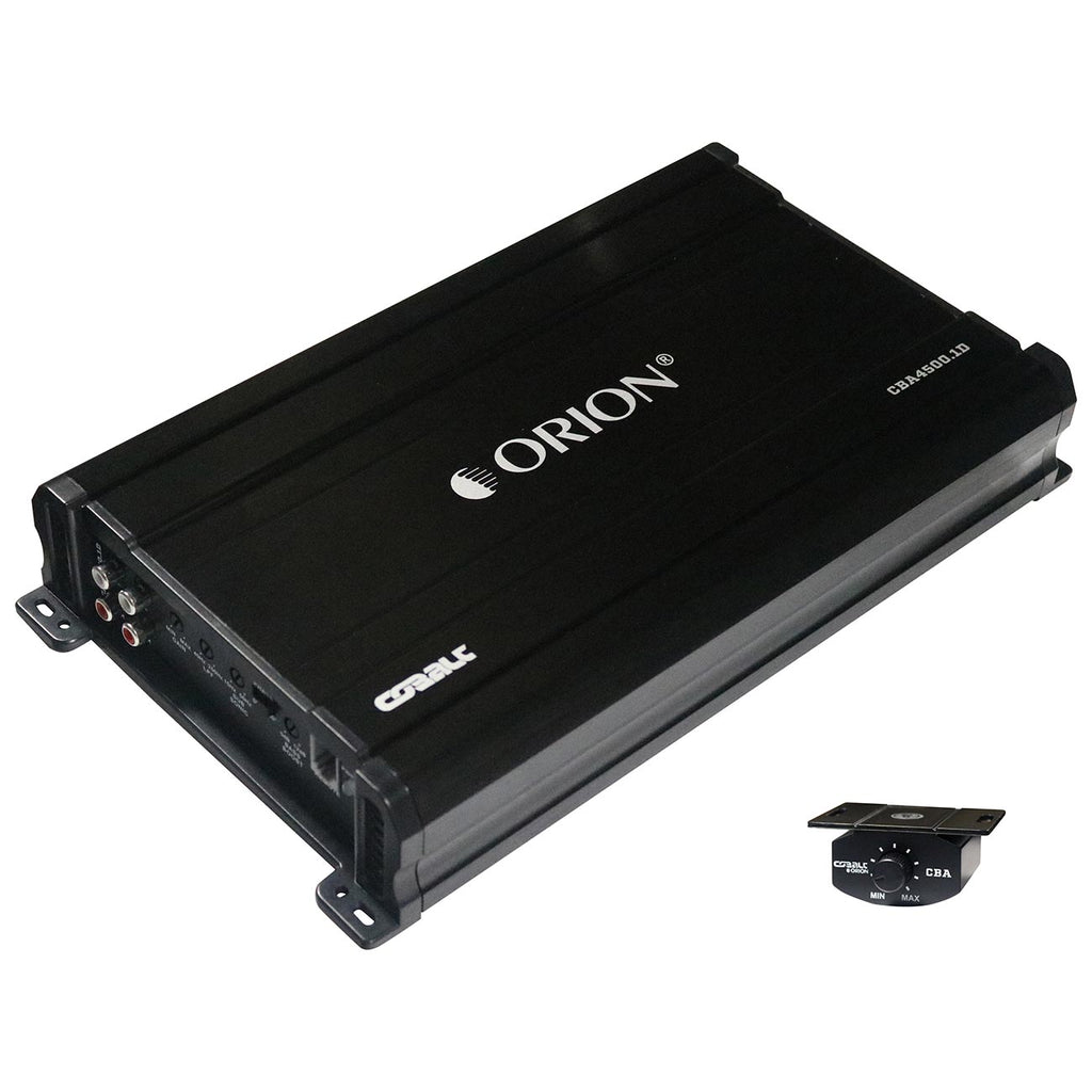 Orion Cobalt CBA4500.1D Monoblock 1-Channel Class D Amplifier for Car Subwoofer, 4500W, 2/4 Ohm Stable, Adjustable Low Pass & Subsonic Filter with Bass Boost, MOSFET Power Supply, Bass Knob Included