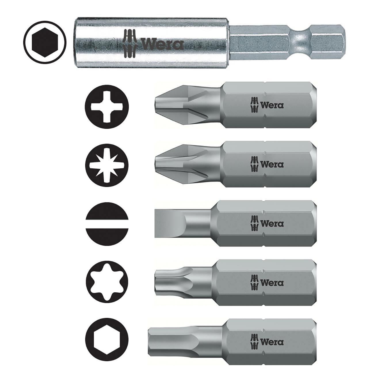 Wera 05057127001 Bit-Safe "Universal 3" (61 Piece),MULTI
