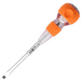 Vessel 250S6100 Ball Grip Tang-Thru Screwdriver – Slotted 6mm x 100mm