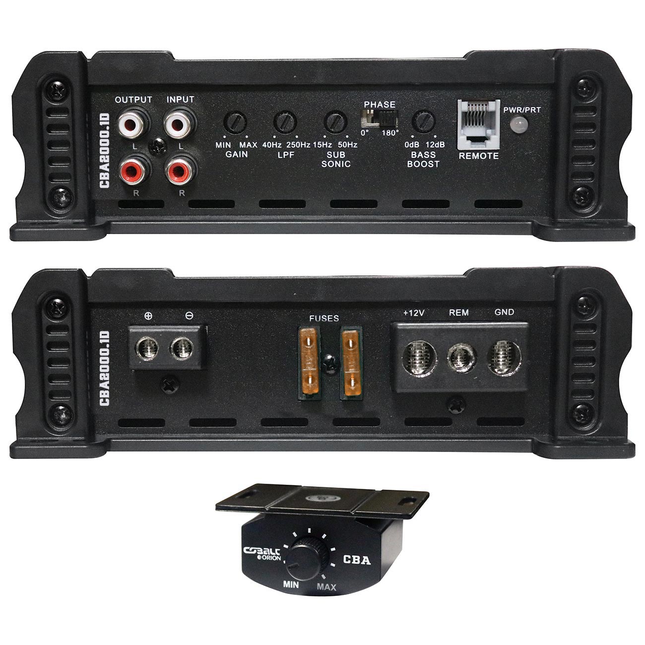 Orion Cobalt CBA2000.1D Monoblock 1-Channel Class D Amplifier for Car Subwoofer, 2000W, 2/4 Ohm Stable, Adjustable Low Pass & Subsonic Filter with Bass Boost, MOSFET Power Supply, Bass Knob Included