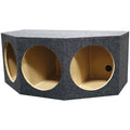 QPower BASS12 3 Hole 12" Sealed Car Subwoofer Enclosure Box | 35 x 20.25 x 15