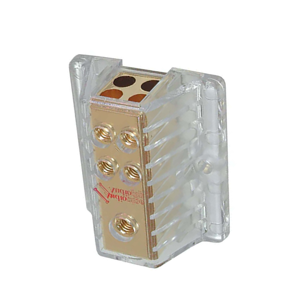 Audiopipe APPB1448 1 Input 4 Output Power Distribution Block – Car Audio Power Splitter for Amplifiers
