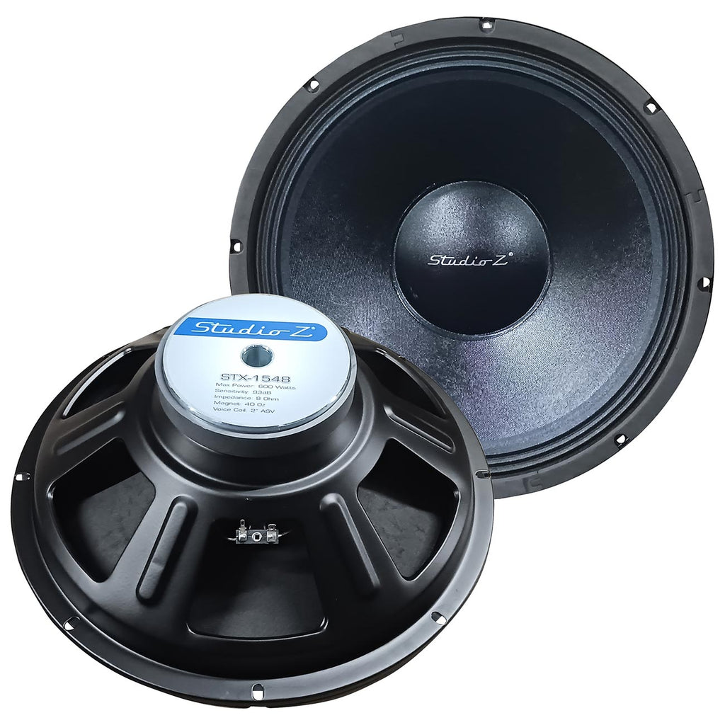 Studio Z STX1548 15″ Woofer – 600W Max, 8 Ohm SVC Replacement Subwoofer Driver