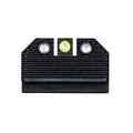 Night Fision Optics Ready Stealth .290-.297 Night Sight Set Compatible with Glосk 43/43X/43X MOS with Shield RMSc and Holosun K Linet, Yellow Front Ring, Black Rear Rings