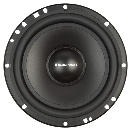 BLAUPUNKT BPS-E650C 6.5" 120W Component Car Speakers with Silk Dome Tweeters, High-Pass/Low-Pass Crossover, and Sleek Design