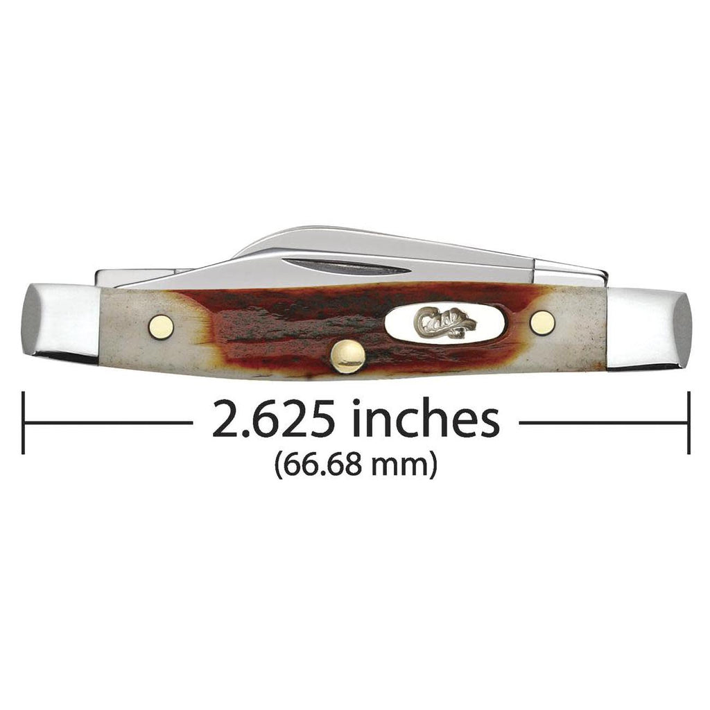 Case WR XX Pocket Knife Red Stag Small Stockman Item #9449 - (R5333 SS) - Length Closed: 2 5/8 Inches