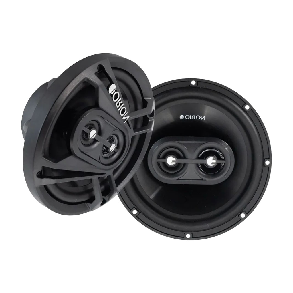 ORION Cobalt Series CB653 6.5” 3-Way Coaxial Car Speakers, 240W, 4 Ohms, Full Range, Enhanced Bass, Polypropylene Cone & Butyl Rubber Surround, Easy Install (Pair)