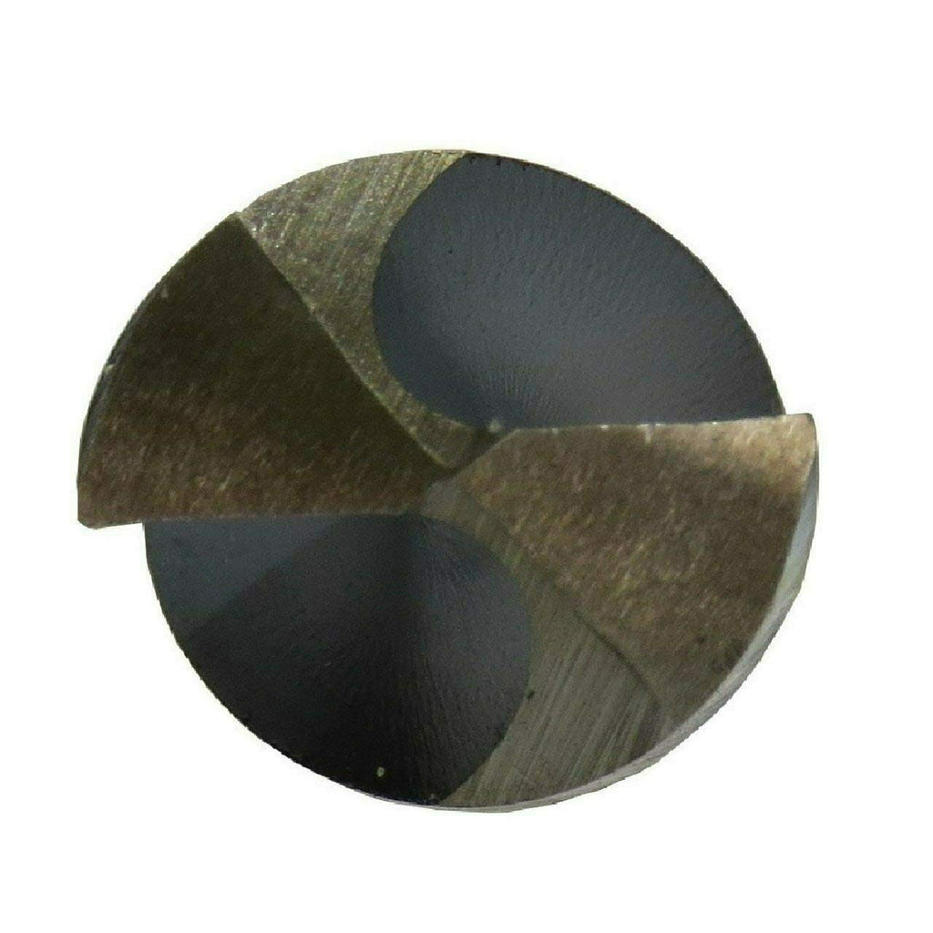 Drill America KFD3F118 1-1/8 Reduced Shank HSS Black & Gold Contractor Drill Bit with 3-Flat Shank