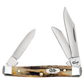 Case Knives 00178 Genuine Stag Small Stockman Folding Pocket Knife – 3-Blade Tru-Sharp Stainless Steel
