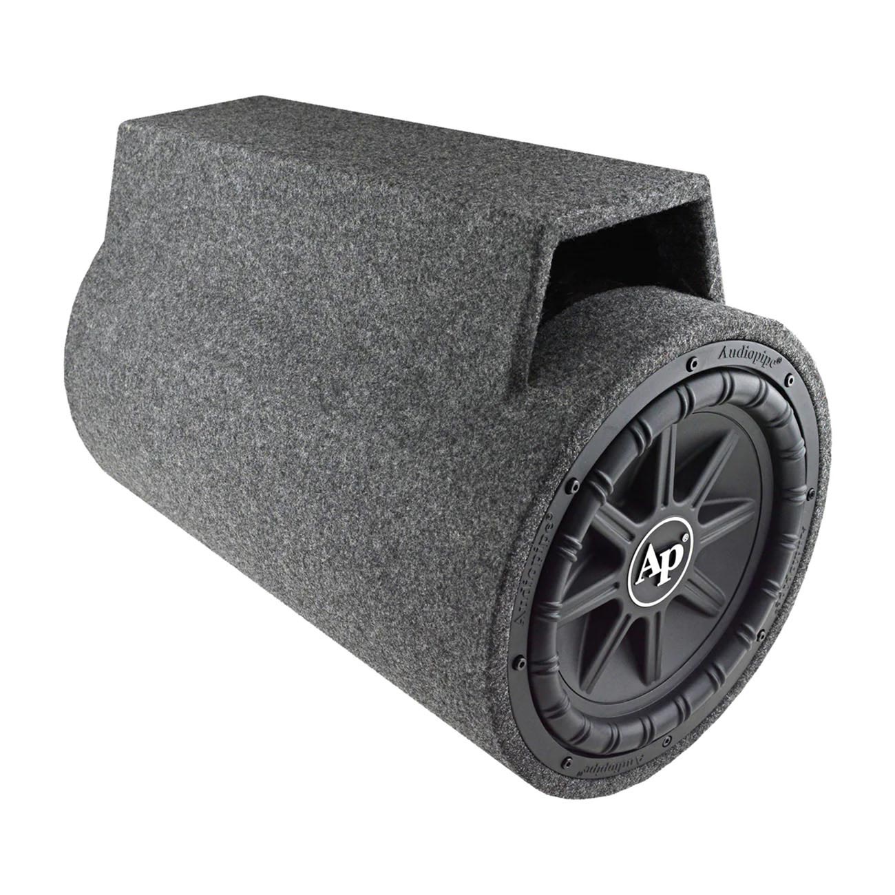 Audiopipe 10" Single Vented Loaded Tube 800 Watt Super Bass Combo Package - Tspx1050 In Tube / Apcle1002 / Bms1500x