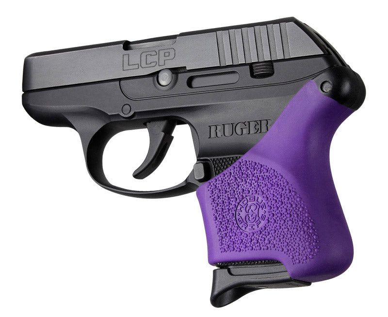 Hogue HandAll Beavertail Rubber Grip Sleeve for Ruger LCP .380, Purple - 18106
