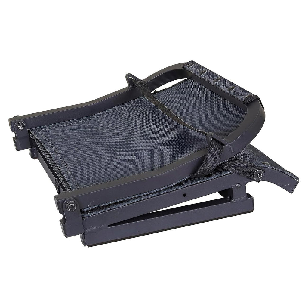 Millennium Sportsline Stadium Seat with Patented Comfortmax Seat Fabric Perfecct for Football, Baseball, Soccer, Tennis Fits Virtually Any Bleacher - Black