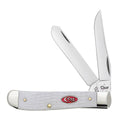 Case WR XX Pocket Knife Sparxx White Jigged Synthetic Mini Trapper Item #60186 - (6207 SS) - Length Closed: 3 1/2 Inches