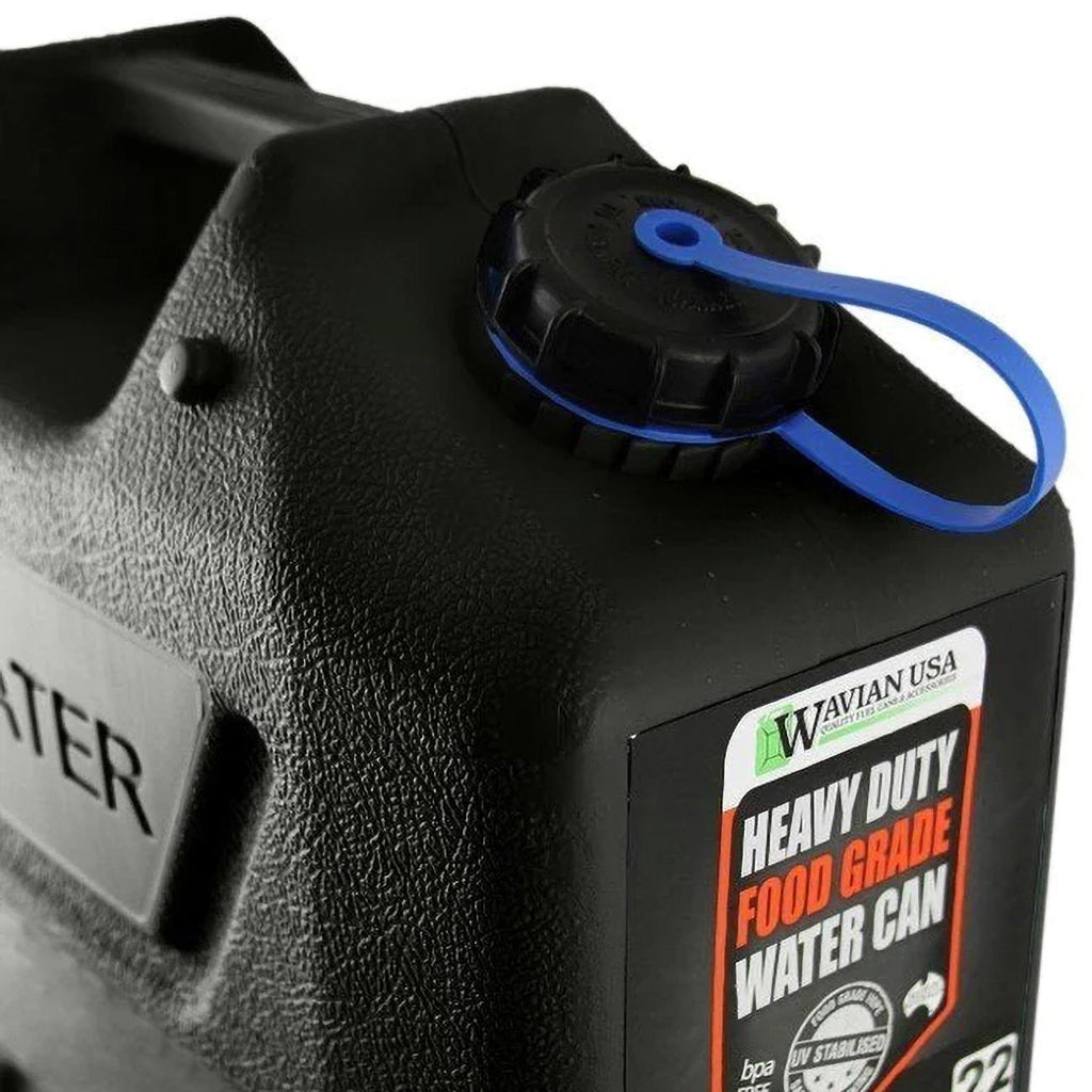 Wavian USA 3215 Black 22 L Heavy Duty Food Grade Water Can