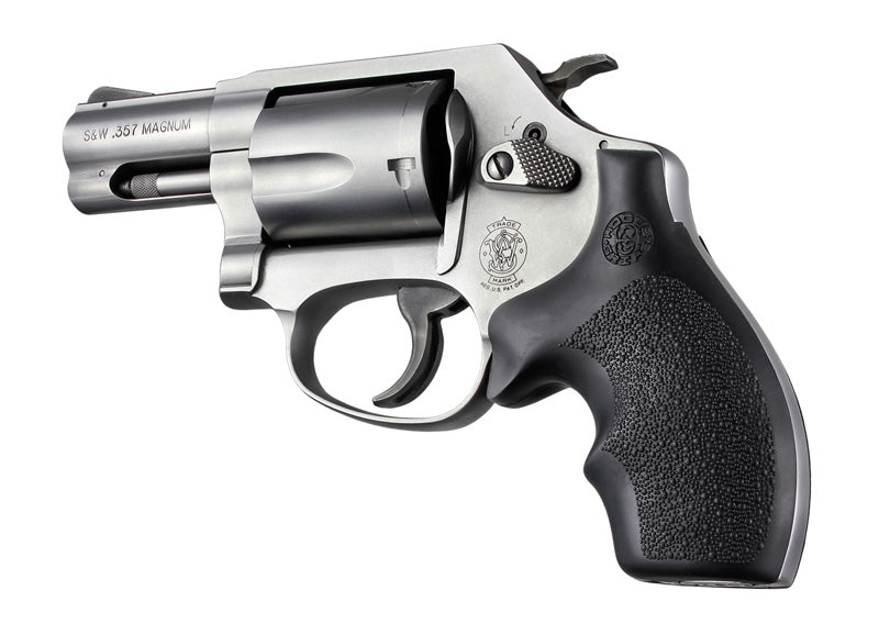 Hogue Bantam Style Rubber Monogrip Grip for S&W J Frame Revolvers, Round Butt, Black - 61000