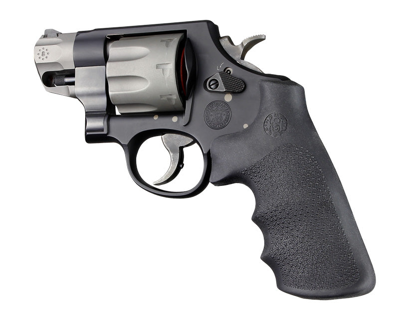Hogue OverMolded Rubber Grip for S&W 460, 500, & Governor Round Butt (Tamer Conversion), K, L, N, X, & Z Frames, Black - 19022