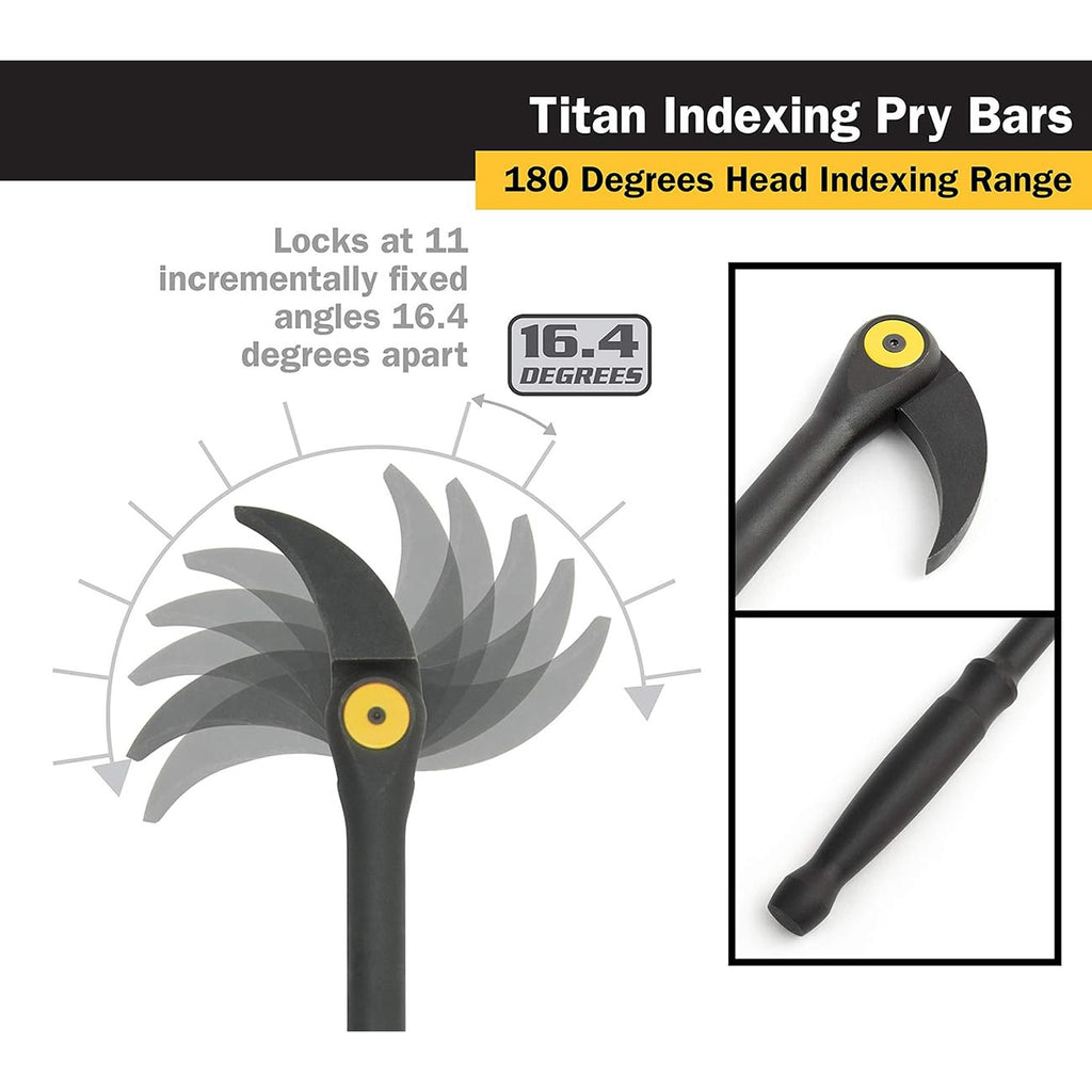 Titan 17808 Indexable Pry bar, 8"