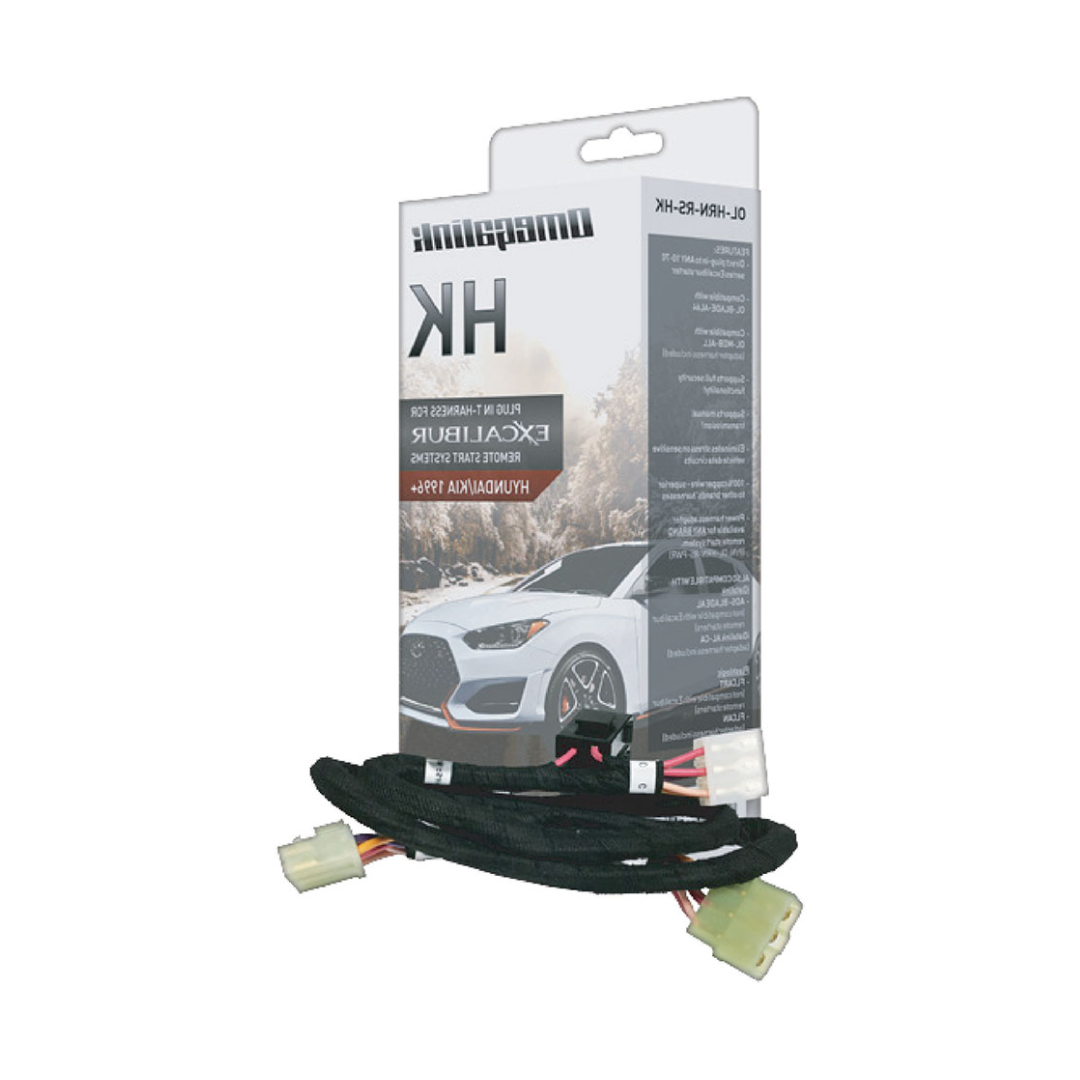 Omegalink OLHRNRSHK Plug & Play T-Harness for Select 2010–2025 Hyundai/Kia Standard Key Vehicles