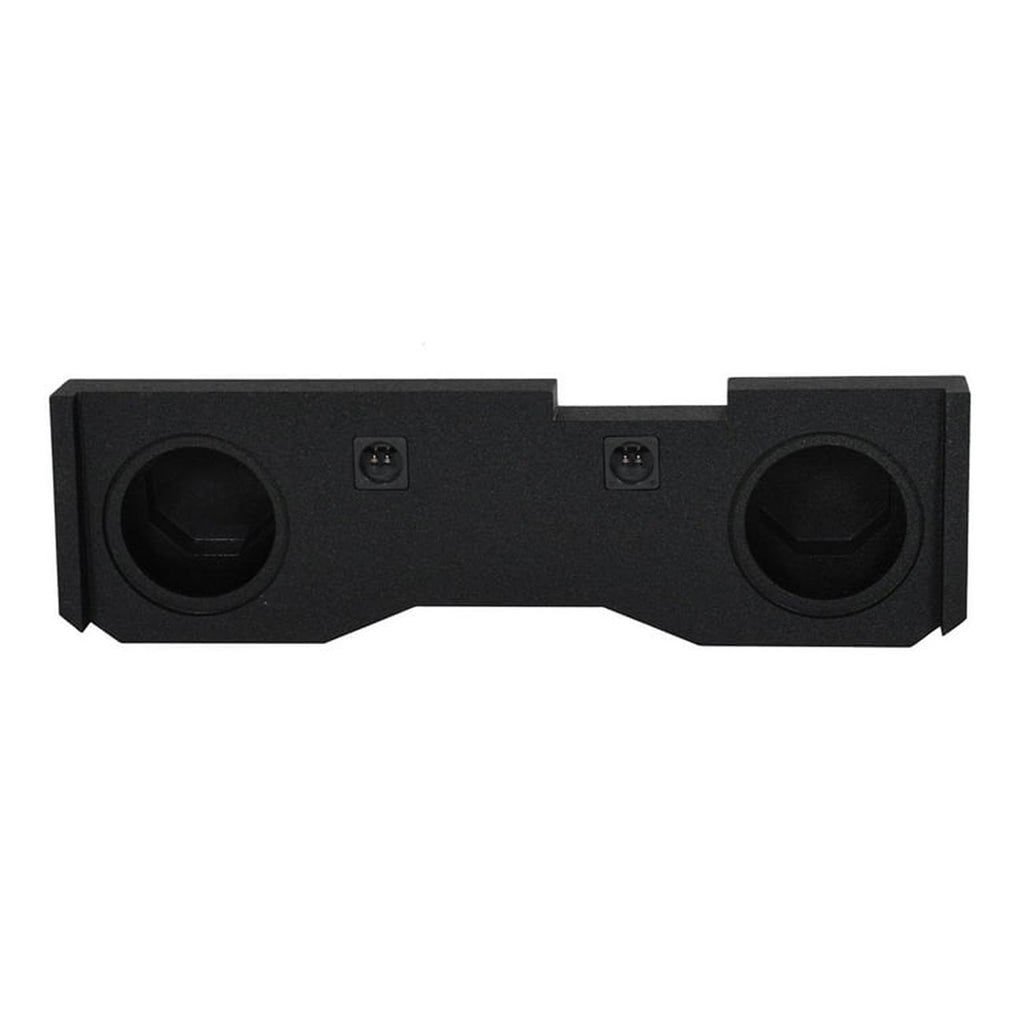 QPower QBGMC1220144DR “QBOMB” Dual 12″ Sealed Empty Woofer Enclosure – Under‑Seat Down‑Fire Sub Box for 2014–2018 Chevrolet & GMC Crew Cab Trucks