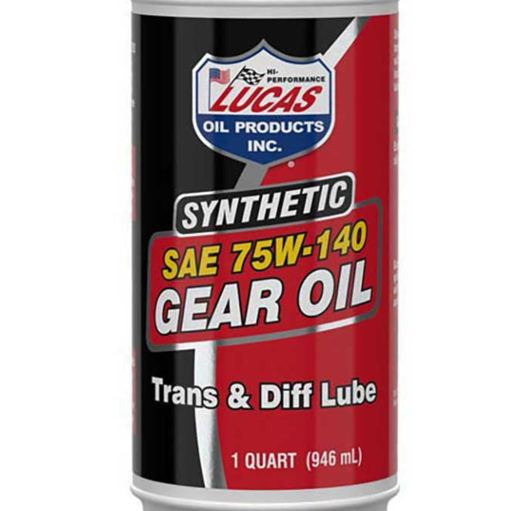 Lucas Oil Synthetic Gear Oil, 4 Pack, 75W-140, 4 Gallons (1 Quart Each), High-Performance Applications