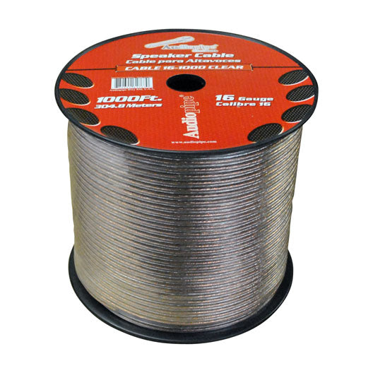 Audiopipe Cable161000 16 Ga 1000 Spool Car Audio Speaker Cable 16 Gauge