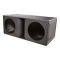 Q Power QBomb Dual Vented 12″ Horn Ported Subwoofer Box Finished with Bed Liner
