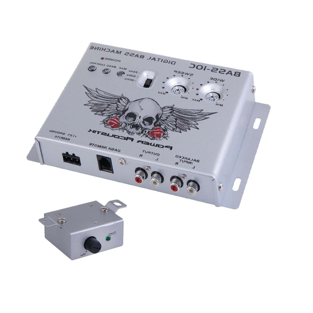 Power Acoustik BASS-10C Digital Bass Restoration Proccessor with Remote Output Control