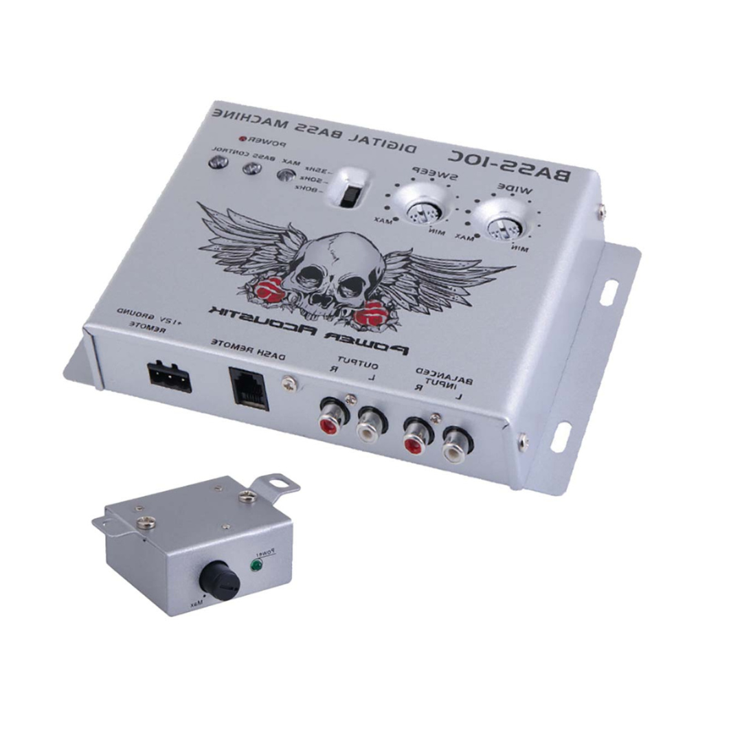 Power Acoustik BASS-10C Digital Bass Restoration Proccessor with Remote Output Control