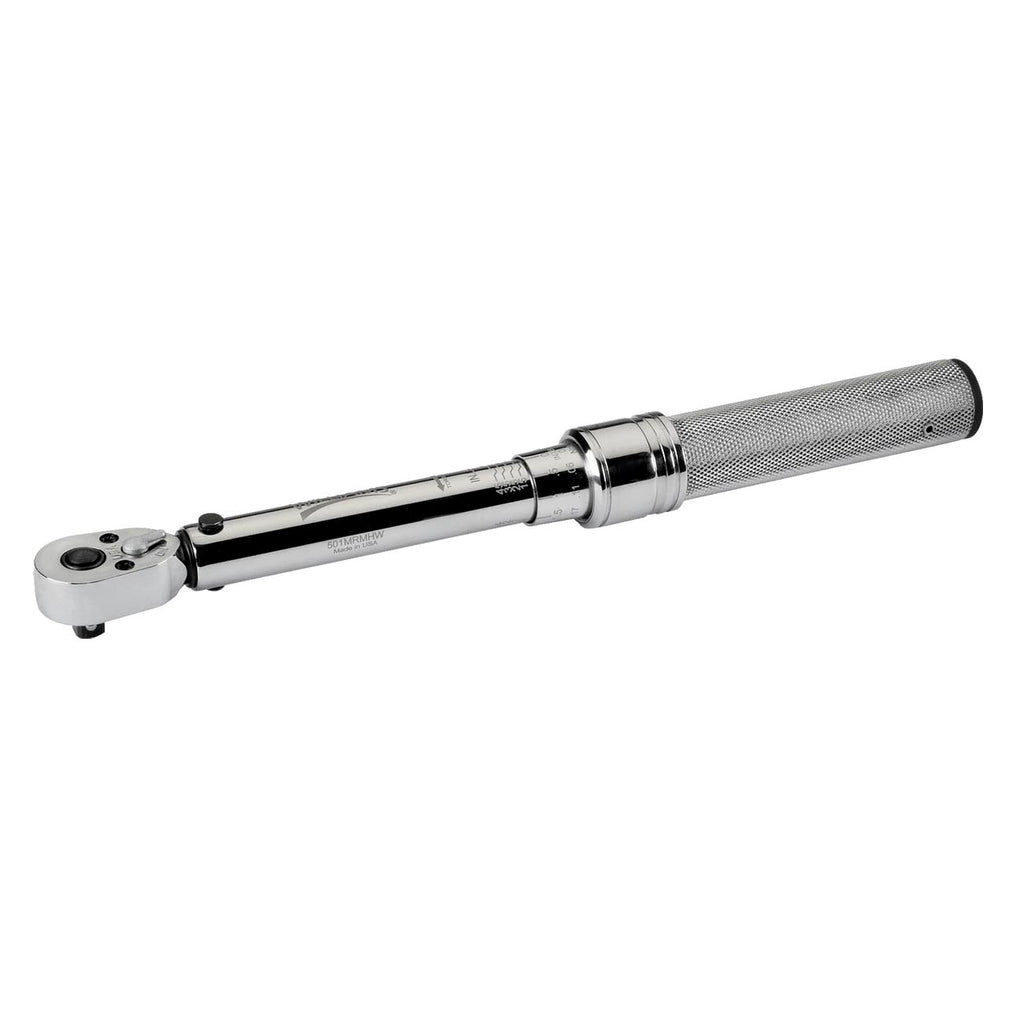 CDI 1501MRMH Dual Scale Micrometer Adjustable Click Style Torque Wrench with Metal Handle - 1/4-Inch Drive - 20 to 150 in. lbs. Torque Range