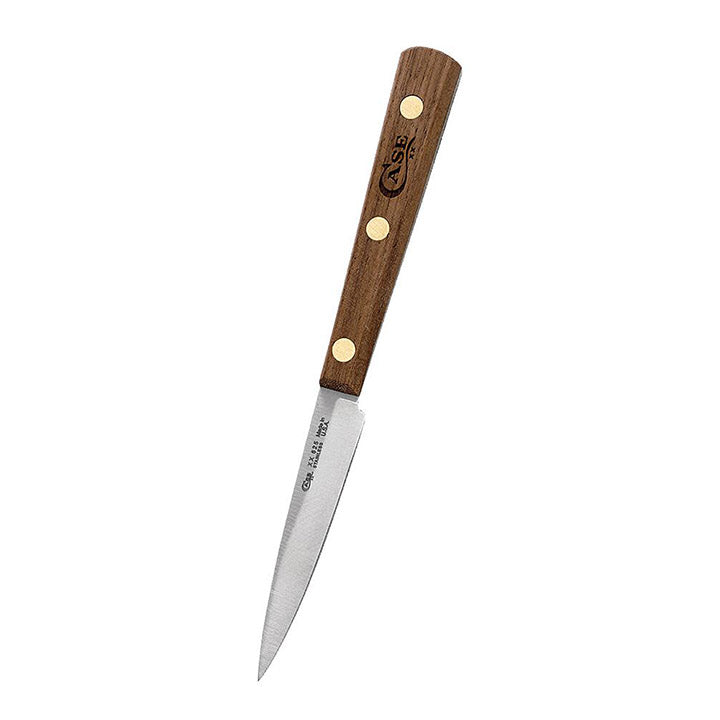 Case 3″ Spear Point Paring Knife – Walnut Handle – Tru-Sharp Stainless Steel – Full Tang – Model 07319
