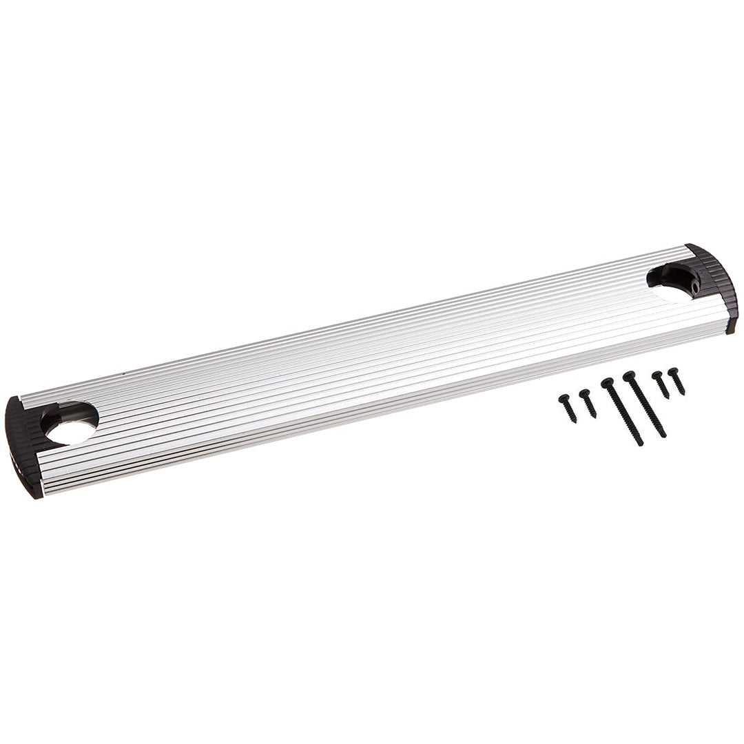 Stromberg Carlson 8540-NTB Universal Exterior RV Ladder Drilled-Out Aluminum Tread, End Caps and Screws, Silver