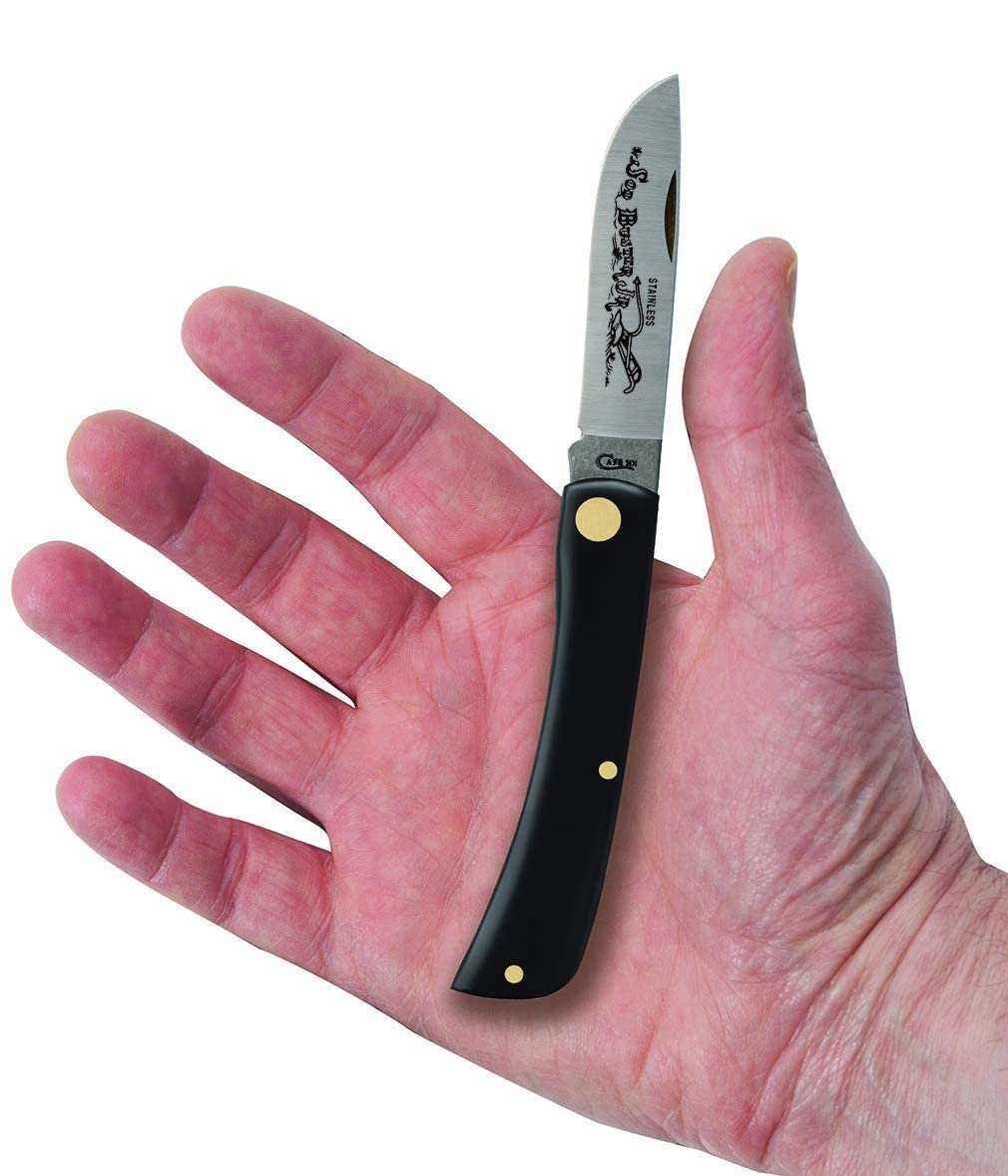 Case Working Sod Buster Jr. Black Stainless Steel 3.63 in. Pocket Knife