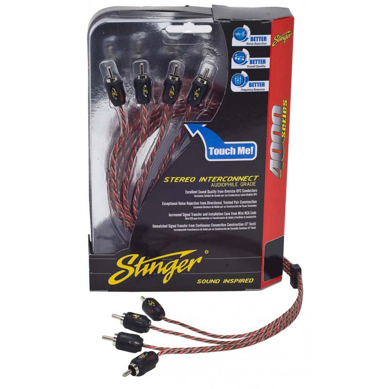 Stinger SI4220 20 -Foot of 2-Channel 4000 Series RCA Interconnect Cable