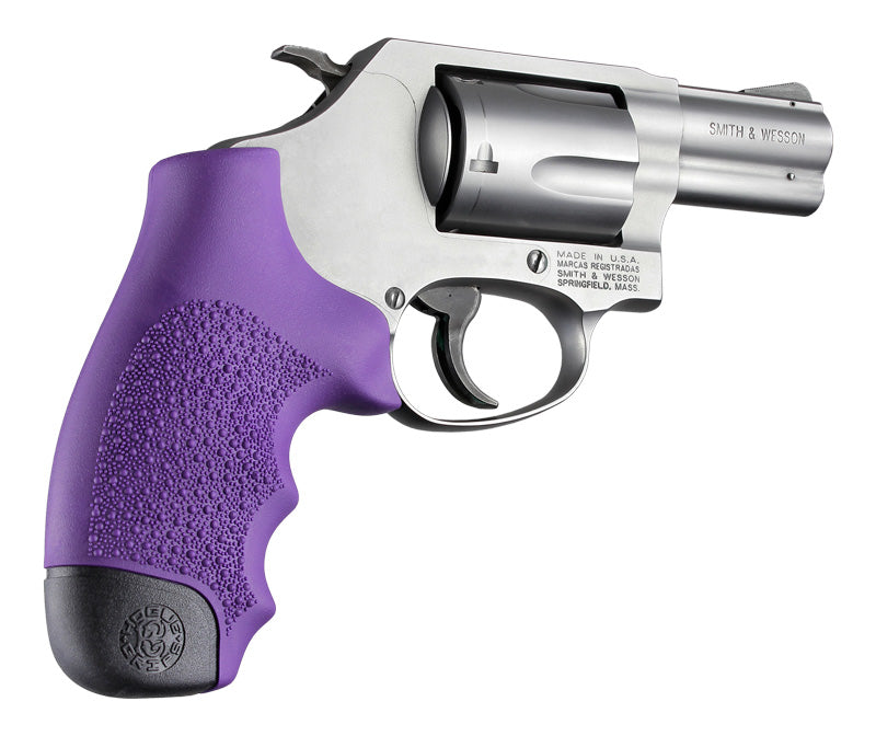Hogue 60006 Rubber Grip for S&W, J Frame Round Butt, Monogrip, Purple