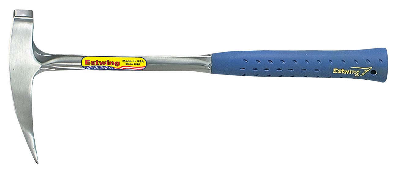 ESTWING Rock Pick - 22 oz Geology Hammer with Pointed Tip & Shock Reduction Grip - E3-23LP