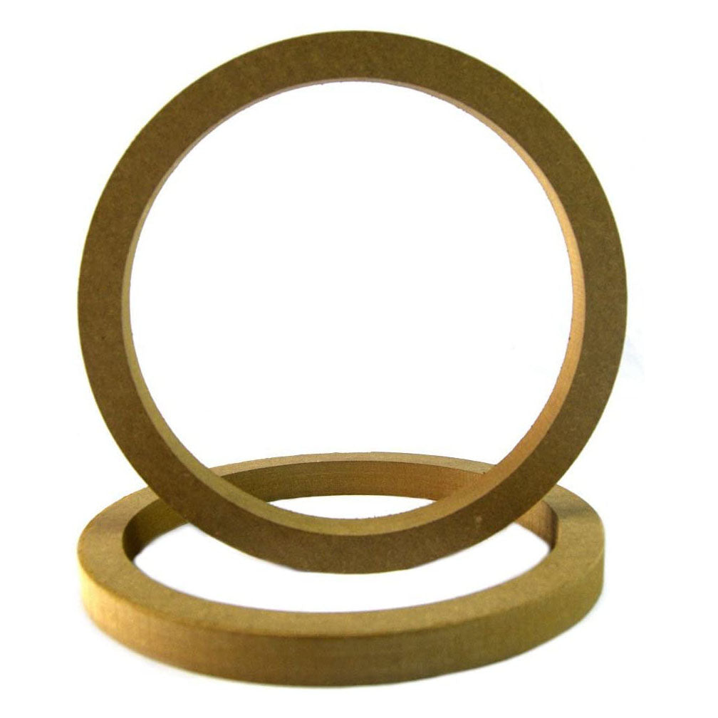 Nippon RING15R 15″ MDF Speaker Rings – 3/4″ Extension, Pair, High-Density Car Audio Installation Rings