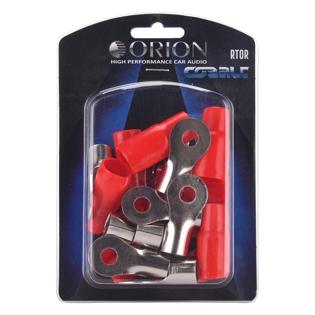 Orion Cobalt RT0R Wire Lugs Ring Terminal 10pcs 1/0 Gauge AWG - 5/16" Stud Car Audio | Battery Cable Lug, Auto Parts, Automotive, Marine, Motorcycle, Trucks, RV - Red