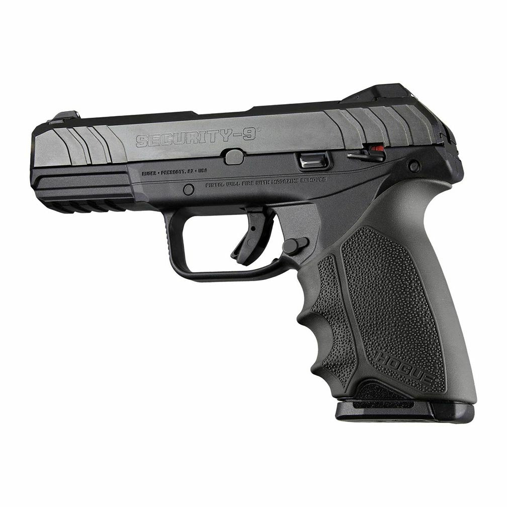 Hogue HandAll Beavertail Rubber Grip Sleeve for Ruger Security-9 Standard, Black - 17700