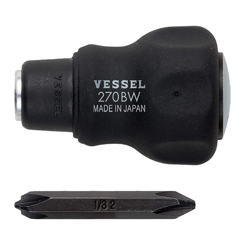 VESSEL Combi Plus Stubby Screwdriver [No.270BW-123] (Japan Import)