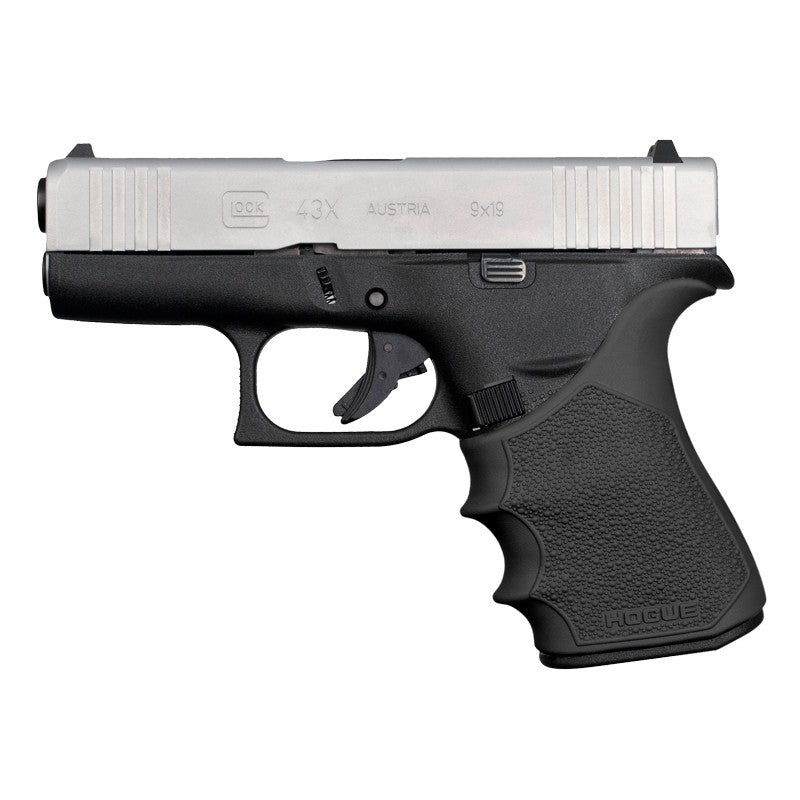 Hogue HandAll Beavertail Rubber Grip Sleeve for GLOCK 43X, 43X MOS, 48, Black - 18210